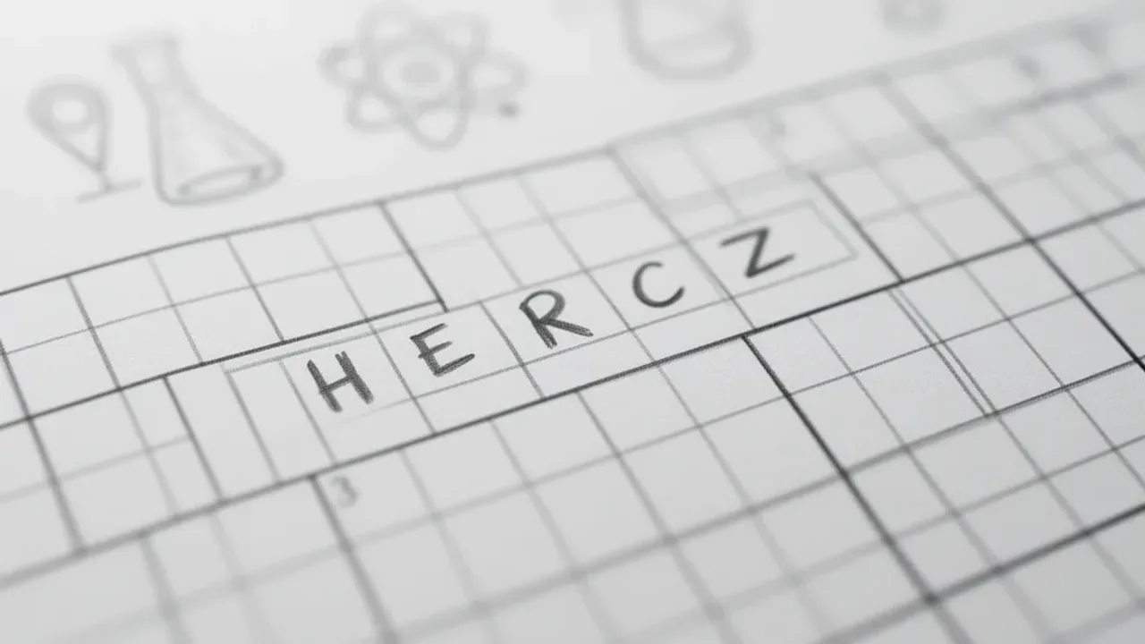 Hasło Hz dla fizyka w krzyżówce: HERC czy HERTZ?
