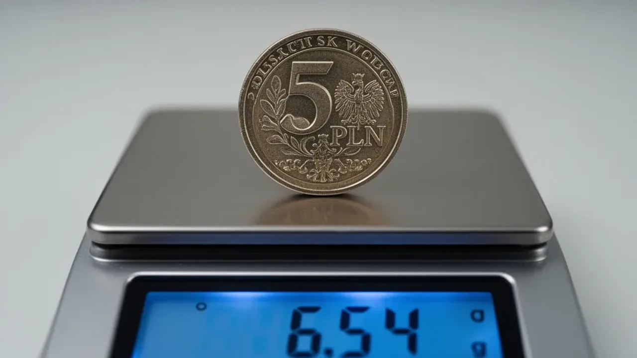 Ile waży 5 złotówka? Dokładne parametry monety i waga 6,54 g